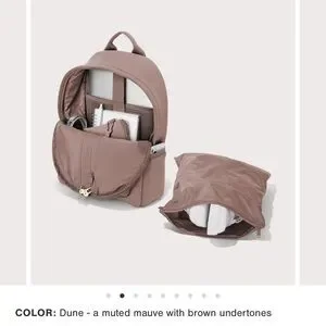 Dagne Dover Muted Mauve Neoprene Backpack Dagne Dover Dune Dakota Neoprene Backpack - Medium main image 3